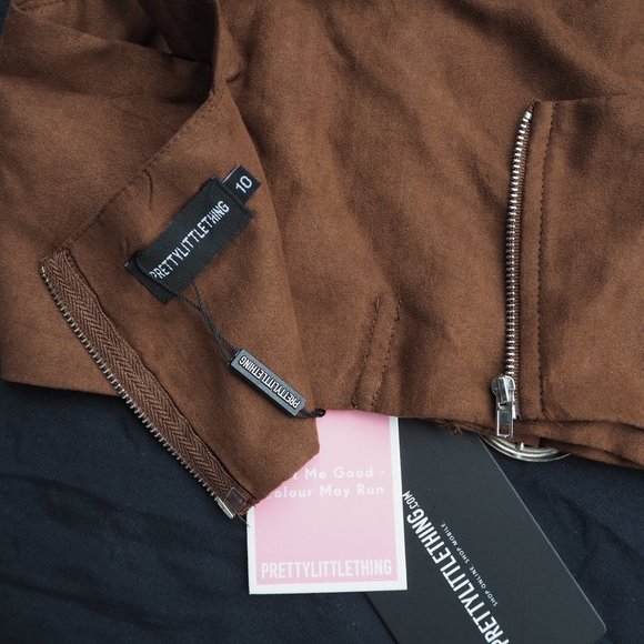 Petite Faux Suede Buckle Detail Crop Top - Picture 4 of 5